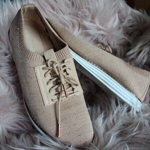 Cole Haan OriginalGrand Oxford | Dusty Rose Knit Slip-On | Sparkle Comfort Shoe